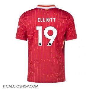 Liverpool Harvey Elliott #19 Prima Maglia 2024-25 Manica Corta